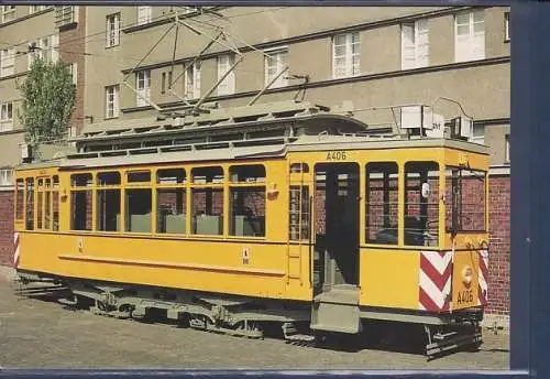 [Ansichtskarte] AK Berliner Verkehrsmittel Farbserie 51 Straßenbahn Triebwagen ( Schienen Schleifwagen). 