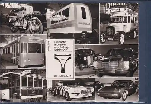 [Ansichtskarte] AK Deutsche Industrieausstellung Berlin 1974 Verkehr 8.Ansichten. 