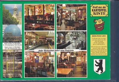 [Ansichtskarte] AK Gruß aus der Kartoffel Kiste 9.Ansichten Europa Center 1.Etage 1990. 