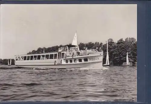 [Ansichtskarte] AK Berlin Weiße Flotte Fahrgastschiff MS Wodan 1971. 