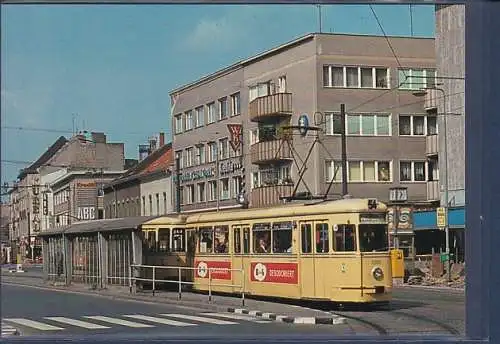 [Ansichtskarte] AK Vierachsiger Einrichtungs Großraumzug bestehend aus Triebwagen 7000 und Beiwagen 2000 in Spandau 1966. 