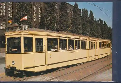 [Ansichtskarte] AK Gelenktriebwagen Nr. 6211 Typ TG 29/38 vor dem Haus des Rundfunks in der Masurenallee 1965. 