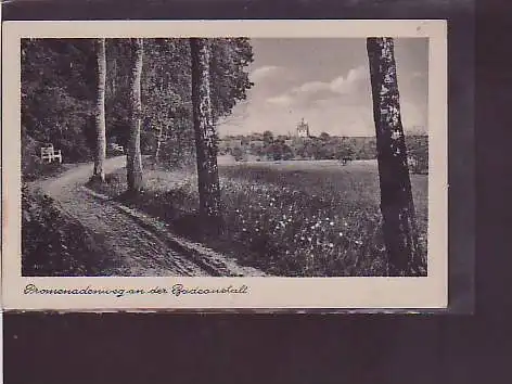 AK Alt-Ruppin Promenadenweg an der Badeanstalt 1941
