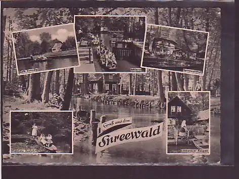 AK Gruß aus dem Spreewald 5.Ansichten 1963
