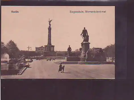 AK Berlin Siegessäule, Bismarckdenkmal 1920
