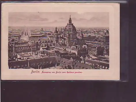 AK Berlin Panorama von Berlin vom Rathaus gesehen 1911
