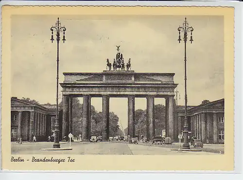 AK Berlin - Brandenburger Tor 1957