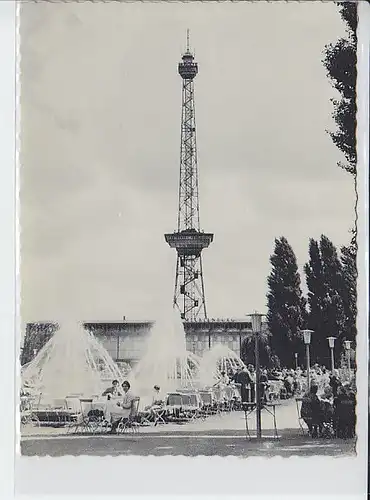 AK Berlin Funkturm mit Messe Cafe 1960