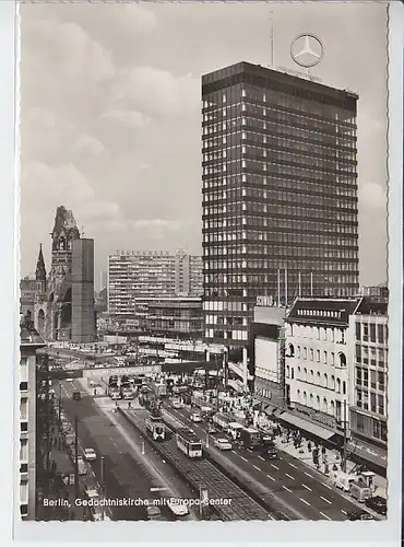 AK Berlin, Gedächtniskirche mit Europa Center 1960