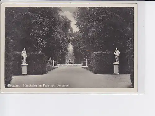 AK Potsdam Hauptallee im Park von Sanssouci 1940