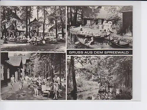 AK Gruss aus dem Spreewald 4.Ansichten 1974