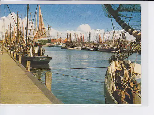 AK Nordseeheilbad Büsum Fischerboote im Hafen 1970