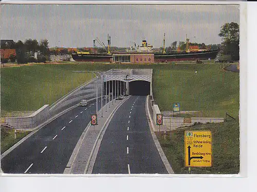 AK Rendsburg Straßentunnel 1963
