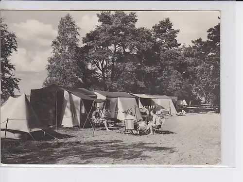 AK Poek über Mirow Campingplatz 1976