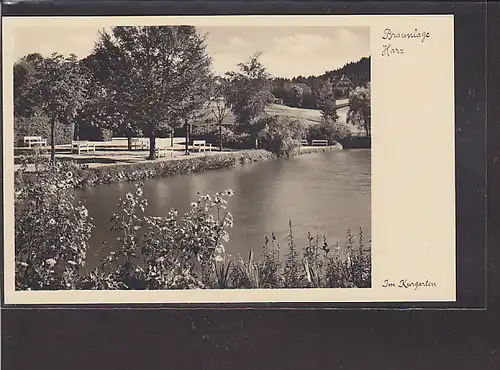 AK Braunlage Im Kurgarten 1952