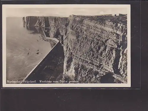 AK Helgoland Westküste vomSüden gesehen 1940