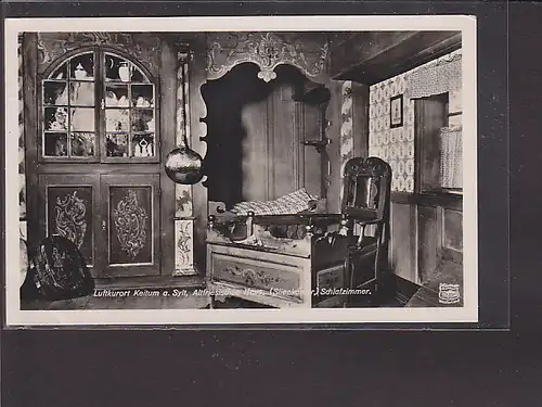 AK Keitum Altfriesisches Haus ( Sliepkamer) Schlafzimmer 1937