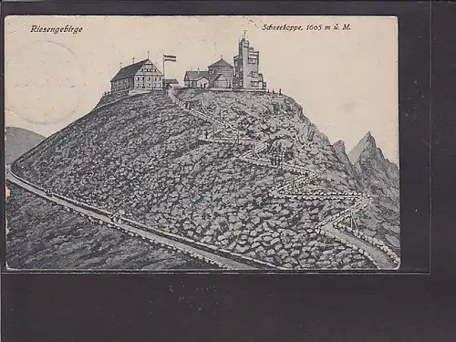 AK Riesengebirge Schneekoppe 1921
