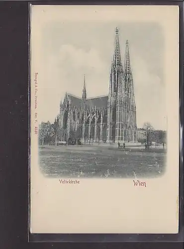 Reliefkarte Wien Votivkirche 1900