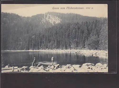 AK Gruss aus Plöckensteinsee 1920