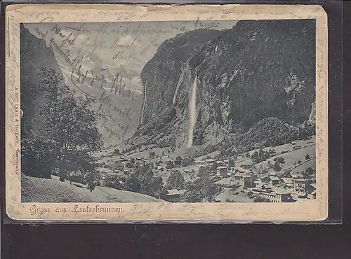 AK Gruss aus Lauterbrunnen 1902