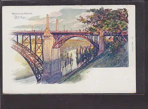 AK Bern Kornhaus-Brücke 1920