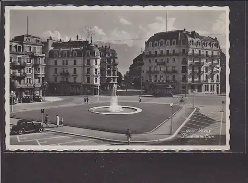 AK Vevey Place de la Gare 1939
