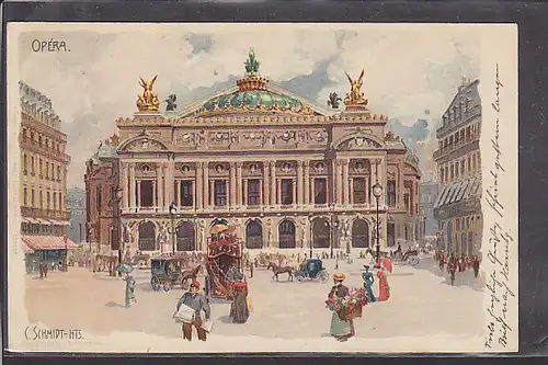 AK Litho Opera ( Paris) 1903