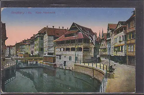 AK Straßburg Klein Frankreich 1917