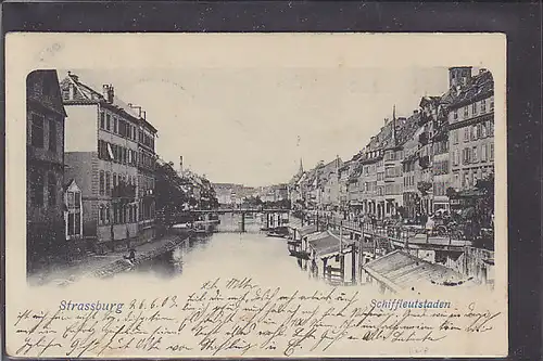 AK Strassburg Schiffleutstaden 1903