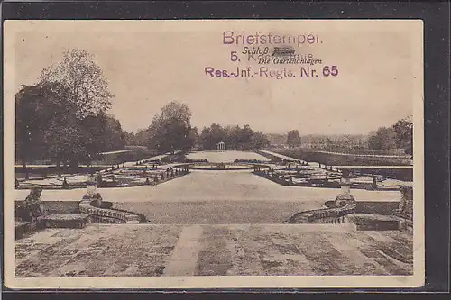 AK Schloß Pinon Die Gartenanlagen 1915