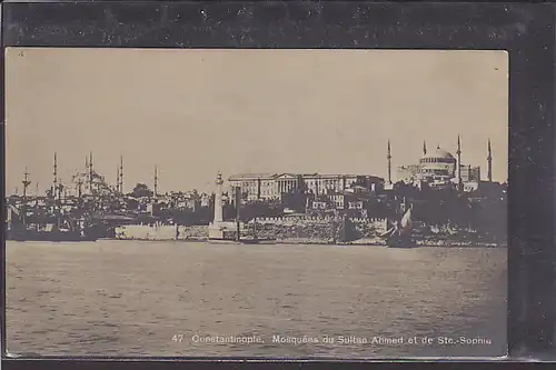 AK Constantinople Mosquees du Sultan Ahmed 1920