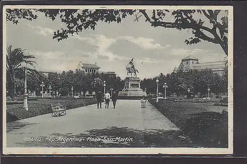 AK Rosario - Rep. Argentina - Plaza San Martin 1929