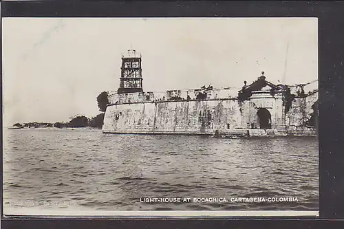 AK Light House at Bocachica Cartagena - Colombia 1928