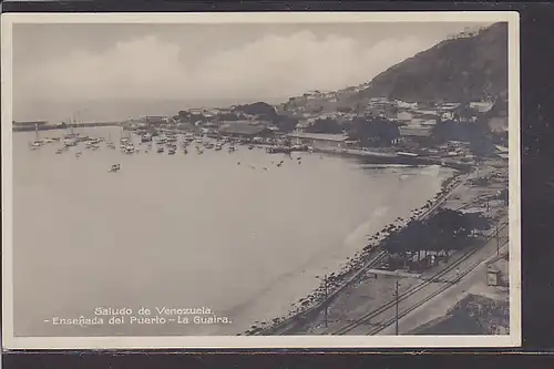 AK Saludo de Venezuela Ensenada del Puerto - La Guaira 1930