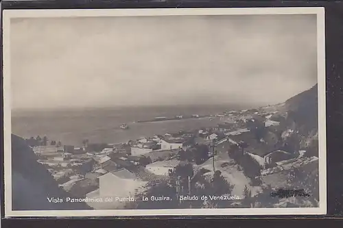 AK Vista Panoramica del Puerto - La Guaira Saludo de Venezuela 1930