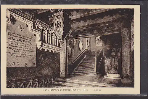 AK San Ignacio de Loyola - Patio y escalera 1940