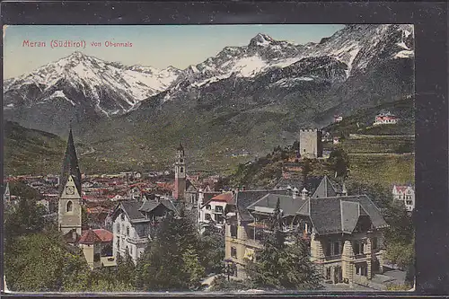 AK Meran ( Südtirol) von Obermais 1912