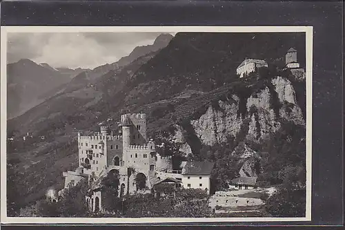 AK Merano Castelli Fontana e Tirolo 1930