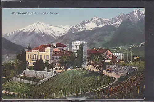 AK Meran-Obermais - Schloß Rametz 1920