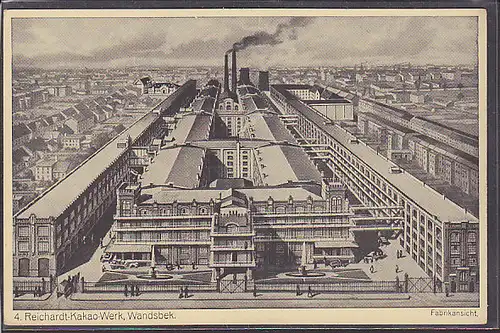 AK 4. Reichardt Kakao Werk, Wandsbek Fabrikansicht 1930