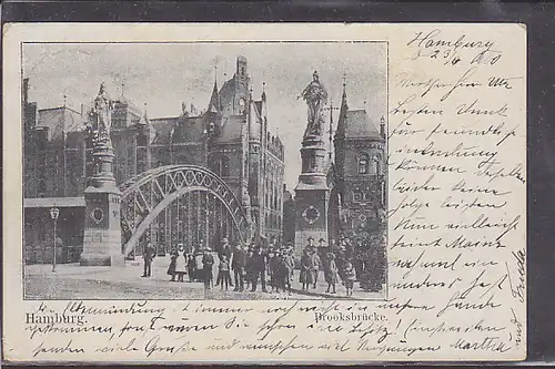 AK Hamburg Brooksbrücke 1900