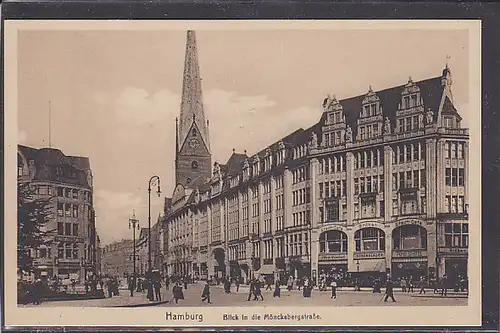 AK Hamburg Blick in die Mönckebergstraße 1940