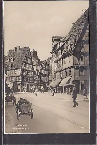 AK Hannover Marktstrasse 1930