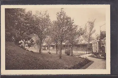 AK Kuranstalt Ebenhausen Gartenpartie mit Tennisplatz 1930
