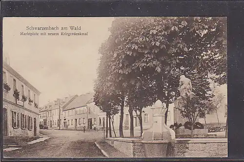 AK Schwarzenbach am Wald Marktplatz 1930