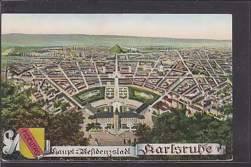 AK Haupt u. Residenzstadt Karlsruhe 1920