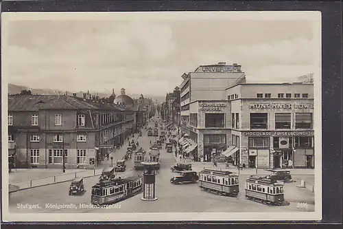 AK Stuttgart Königstraße Hindenburgplatz 1935