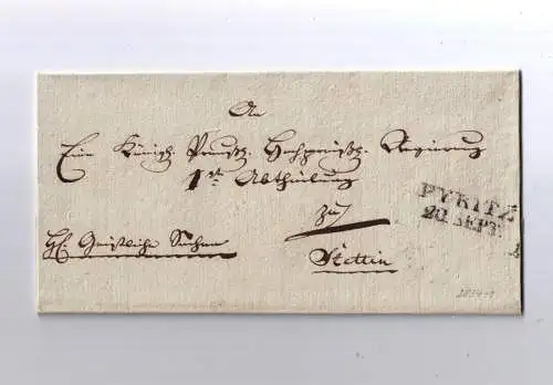 Vorphila Preußen / L2 PYRITZ von 1817 (Feuser 2834-1) / Papierwasserzeichen 