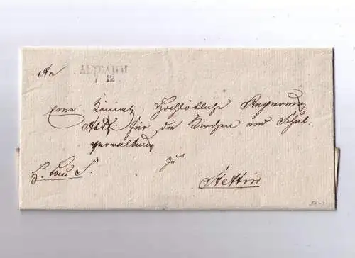 Vorphila Preussen L2 ALTDAMM / Wasserzeichen "FR. WILHELM III"